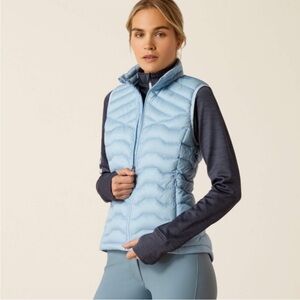 Women's Ariat Ideal 100% Duck Down Full Zip Puffer Vest Jacket Sz S NWOT